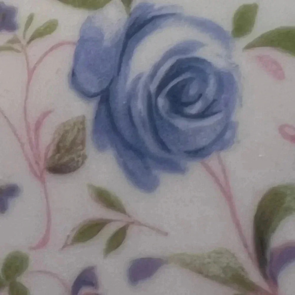 Springfield 1 Blue Floral Tea Rose Vintage 10” Dinner Luncheon 1 One Plate - Picture 7 of 10